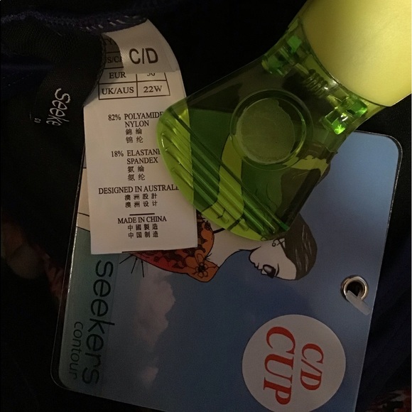 🌹NWT SEEKERS CONTOUR SHAPEWEAR 22W C/D BRA CUPS SWIMSUIT - Picture 15 of 16